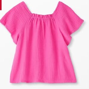 Hanna Anderson girls pink Muslin cloth top